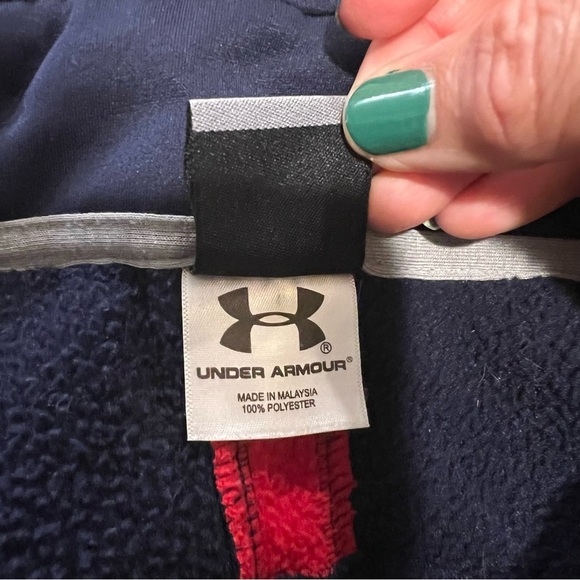 Under Armour Navy and Red University of Dayton Flyers Quarter-Zip size small - Picture 14 of 16